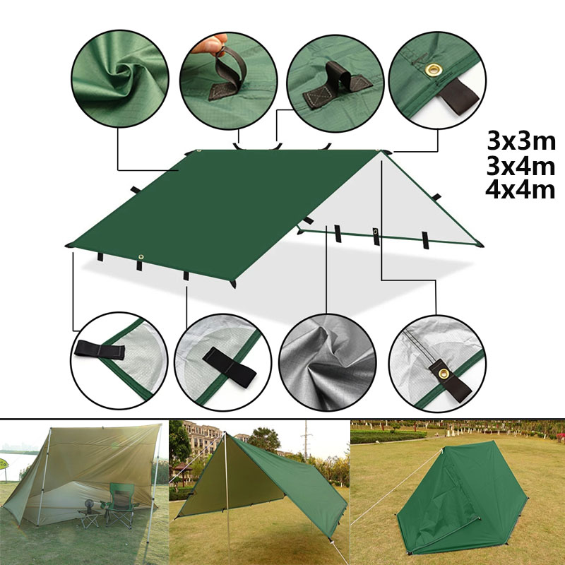 Sun Sail Shade - 4x4m 4x3m 3x3m 19 Pontos de