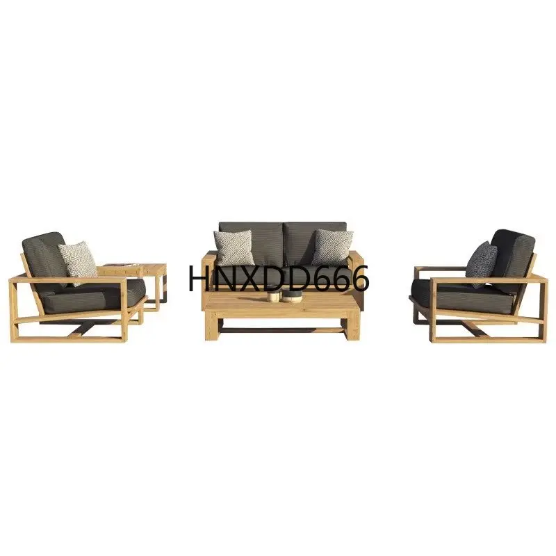 Outdoor Furniture Teak Wood - Sofá de exterior para hotel, sofá