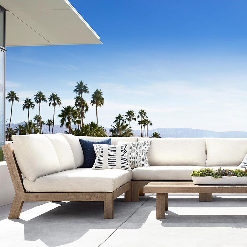 Outdoor Furniture Teak Wood - Conjunto de Móveis de Jardim Moderno