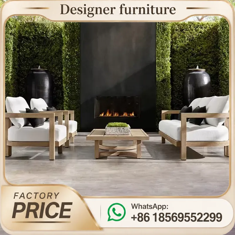 Conjunto de sofá de madeira te - Outdoor Furniture Teak Wood avaliação e preço