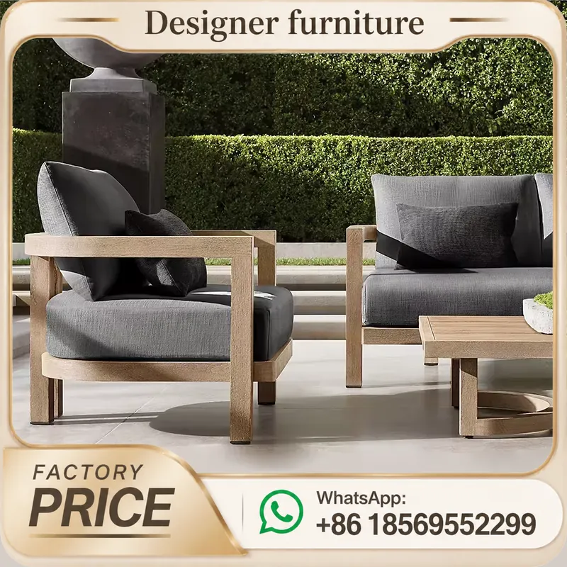 Conjunto de sofá de madeira te - Outdoor Furniture Teak Wood avaliação e preço