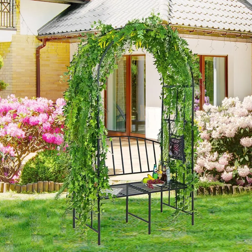 Arco de Jardim de Metal com Ba - Garden Bench Metal avaliação e preço