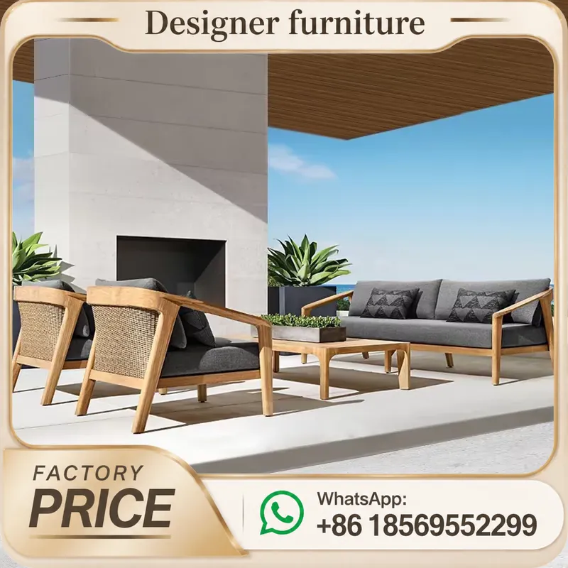 Conjunto de Sofás de Madeira T - Outdoor Furniture Teak Wood avaliação e preço