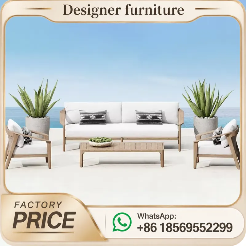 Conjunto de Sofás de Madeira T - Outdoor Furniture Teak Wood avaliação e preço