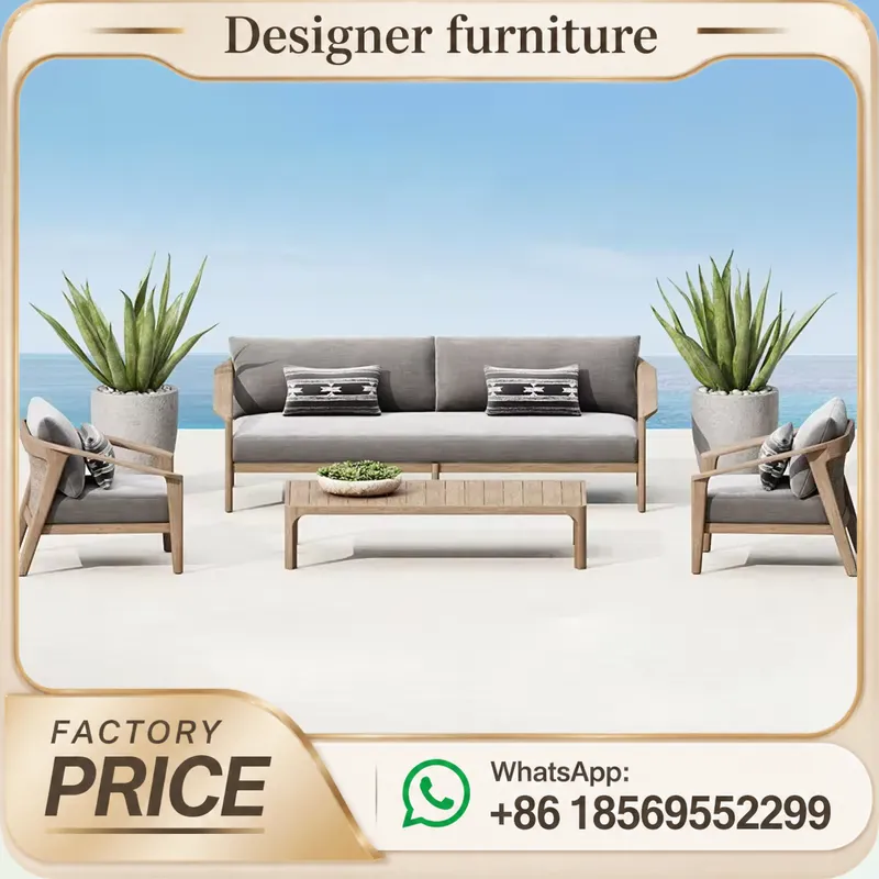 Conjunto de Sofás de Madeira T - Outdoor Furniture Teak Wood avaliação e preço