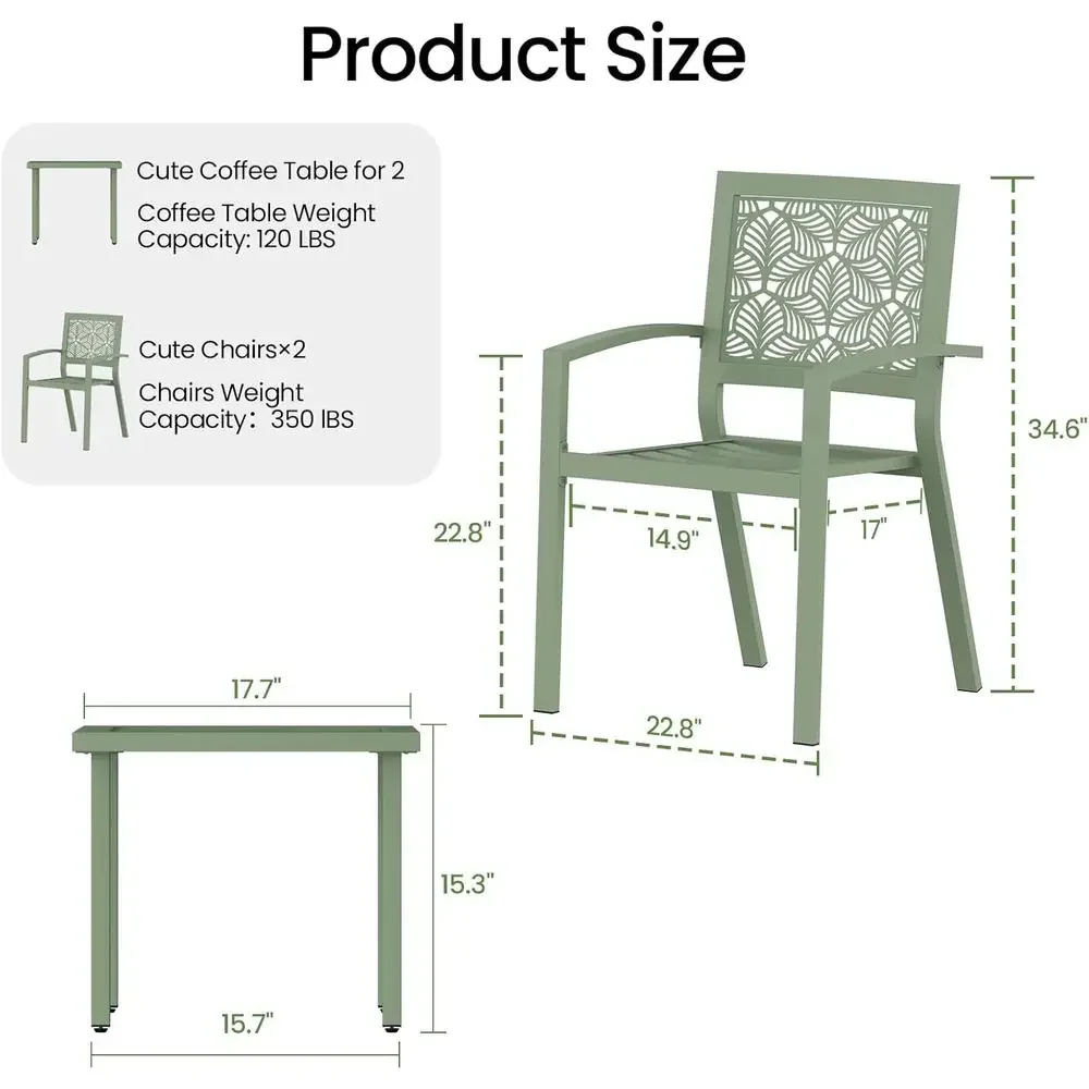 Conjunto de Bistro para Exteri - Outdoor Furniture Green avaliação e preço
