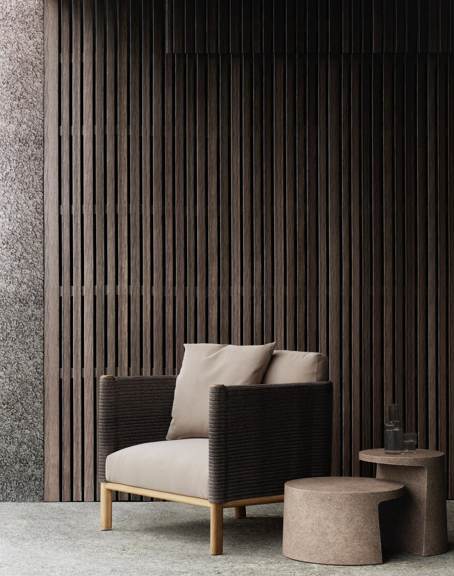 Sofá individual de madeira tec - Outdoor Furniture Teak Wood avaliação e preço