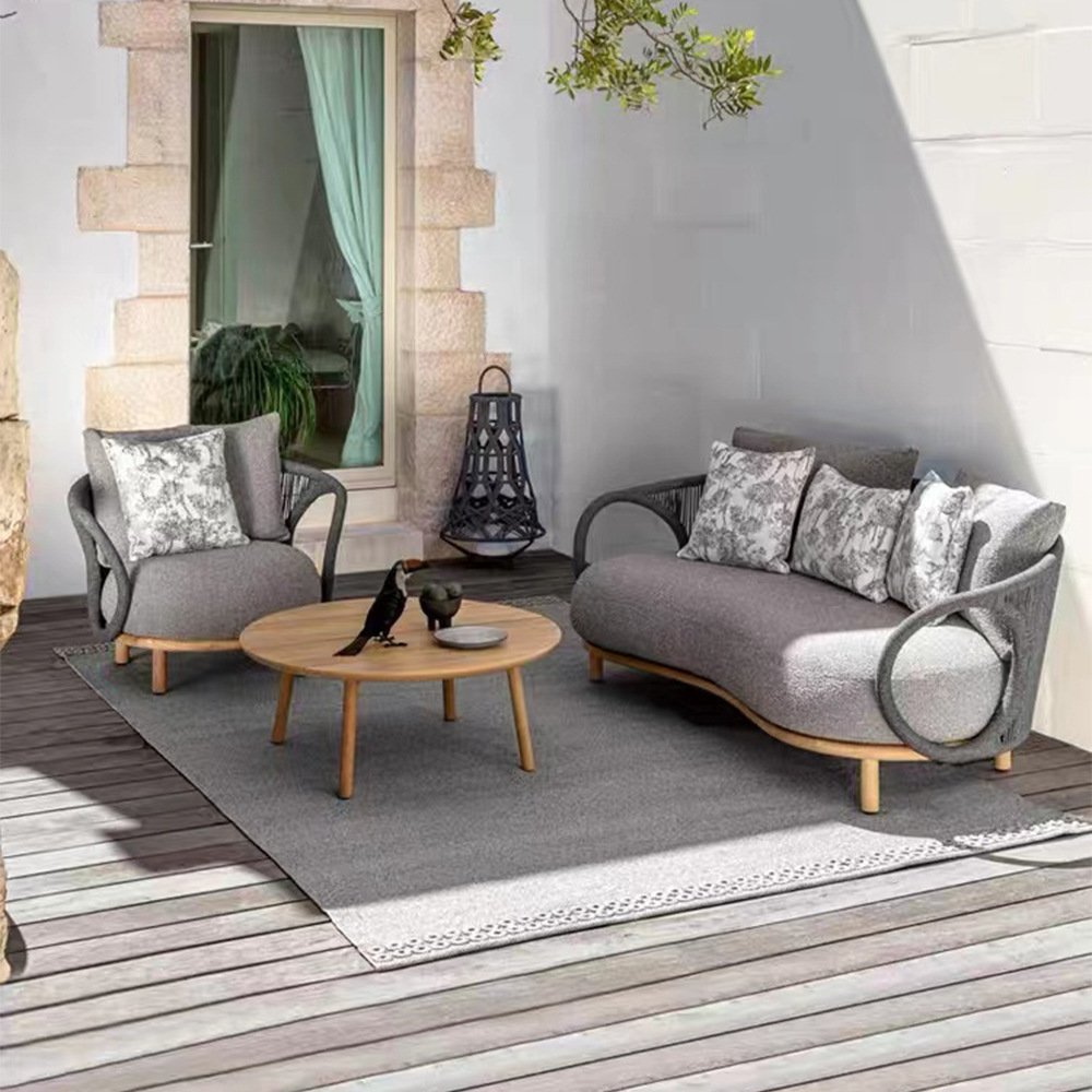 Sofá de vime para exterior, mó - Outdoor Furniture Teak Wood avaliação e preço
