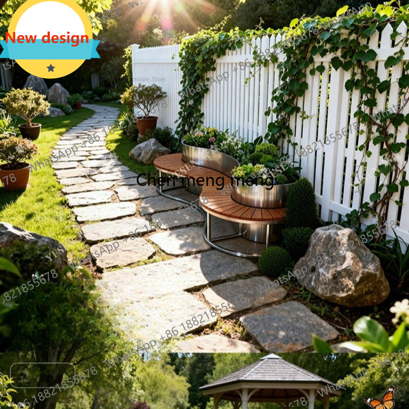 Caixa de Flores em Aço Inoxidá - Garden Bench Metal avaliação e preço