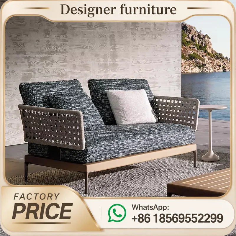 Conjunto de Sofá de Corda Tran - Outdoor Furniture Teak Wood avaliação e preço