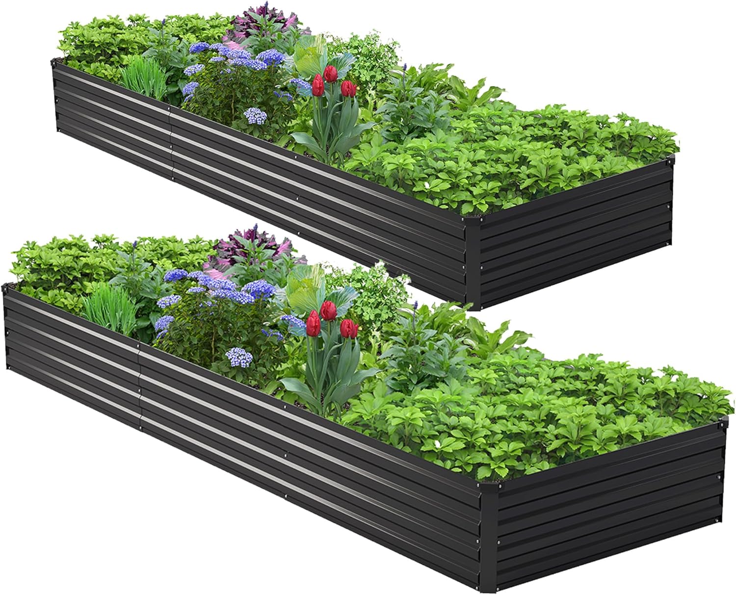 Kit de 2 Canteiros Elevados Ga - Planter Raised Metal avaliação e preço