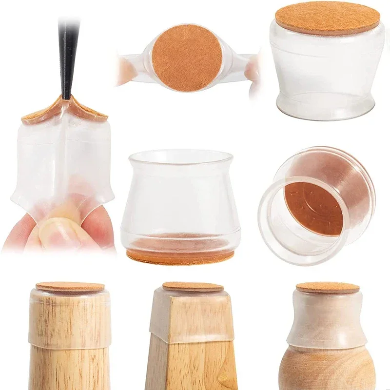4/16 pçs tampas de perna de ca - Outdoor Furniture Leg Protectors avaliação e preço