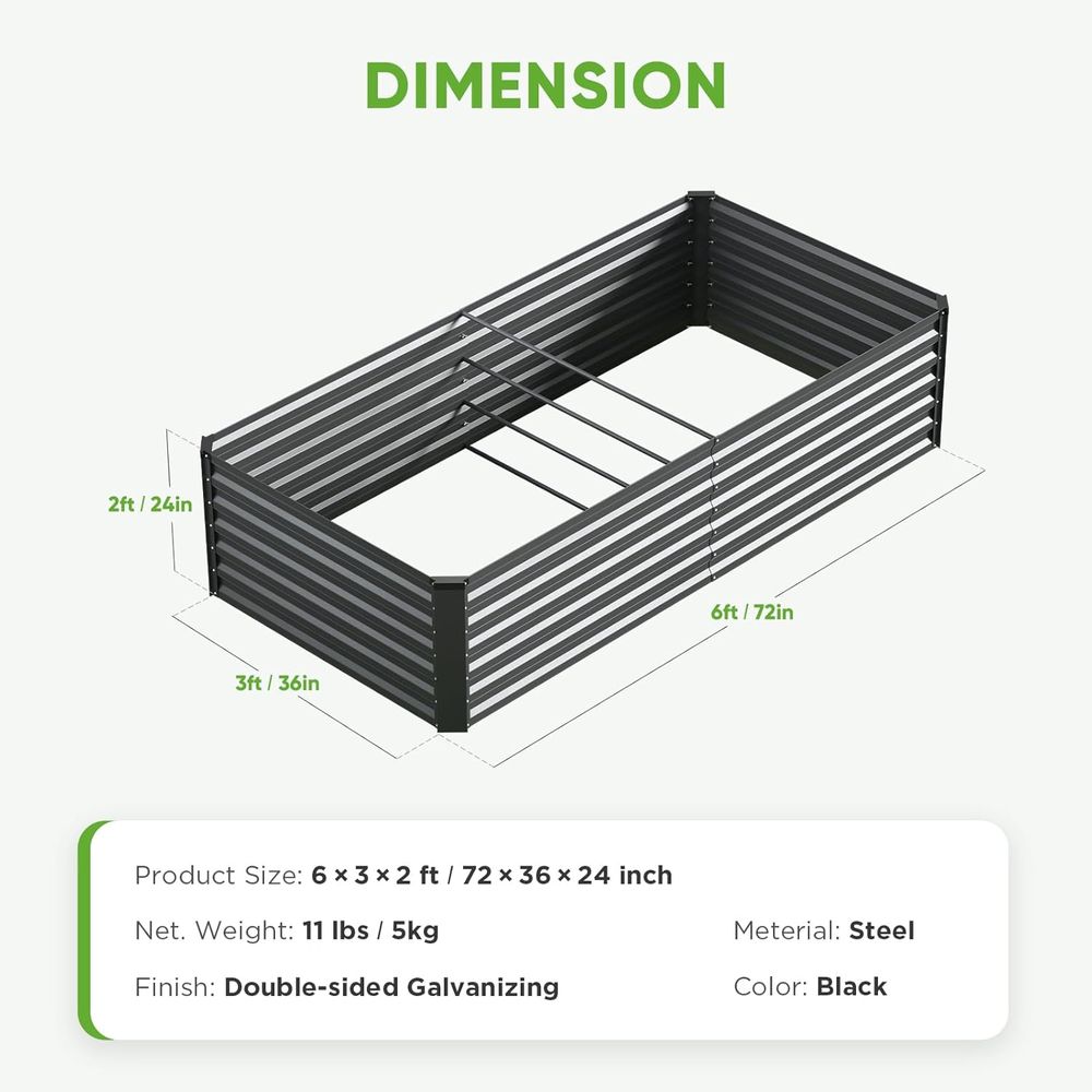 Grande Canteiro Elevado Galvan - Planter Raised Metal avaliação e preço