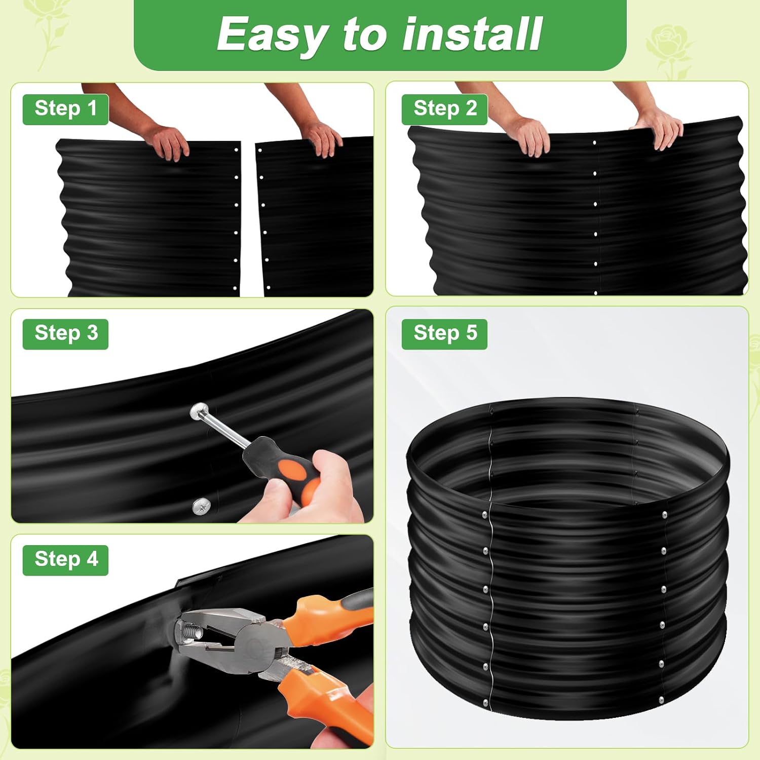 Conjunto com 2 Caixas de Plant - Planter Raised Metal avaliação e preço
