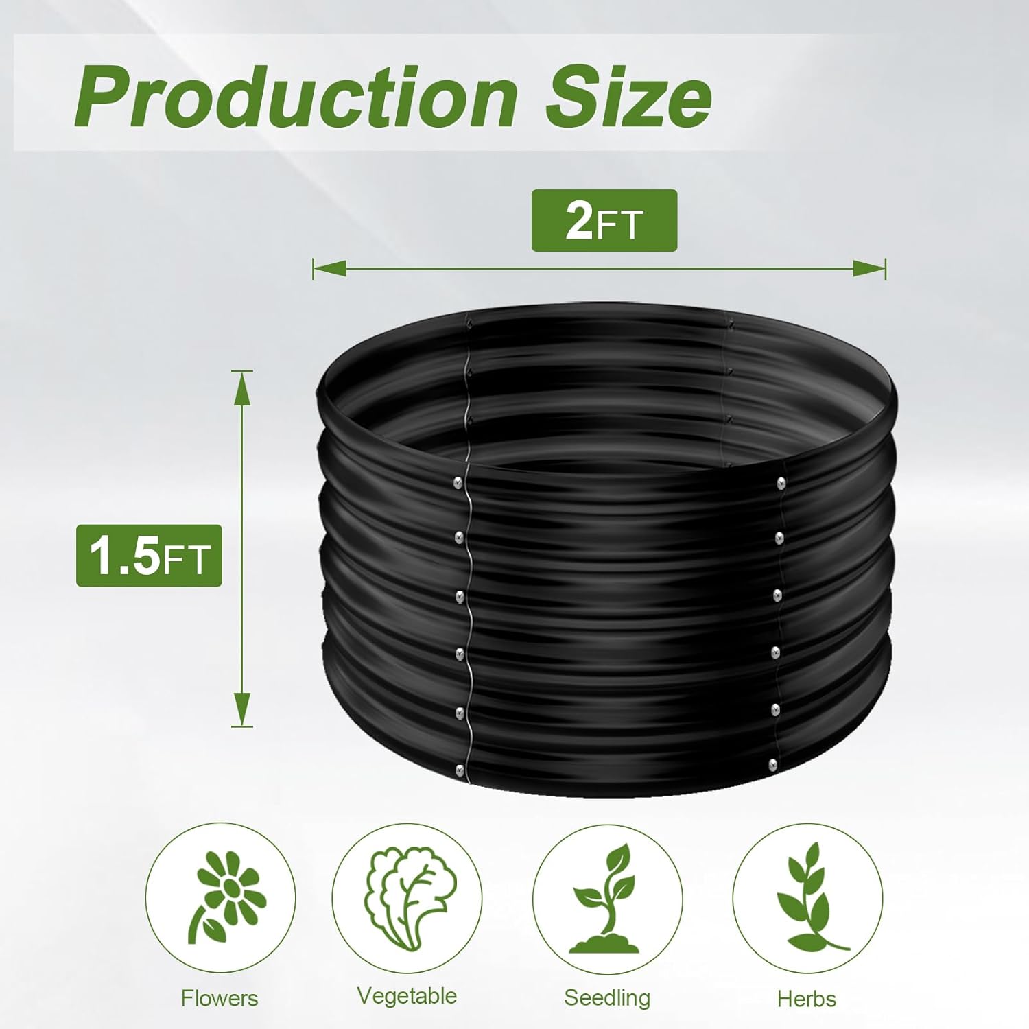 Conjunto com 2 Caixas de Plant - Planter Raised Metal avaliação e preço