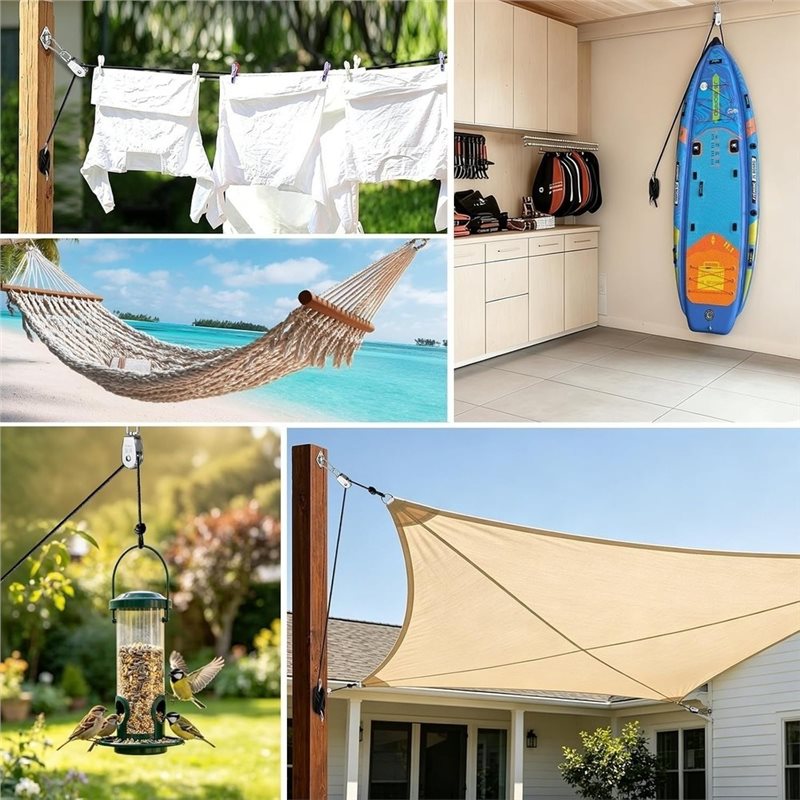 Bloco de Polia L60A, Placa de  - Sun Sail Shade avaliação e preço