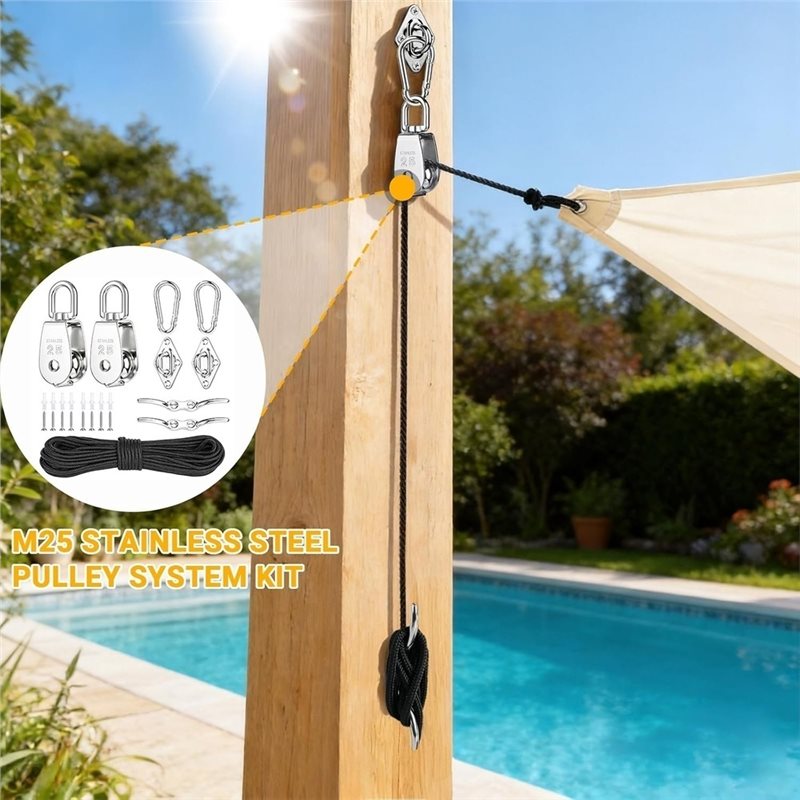 Bloco de Polia L60A, Placa de  - Sun Sail Shade avaliação e preço