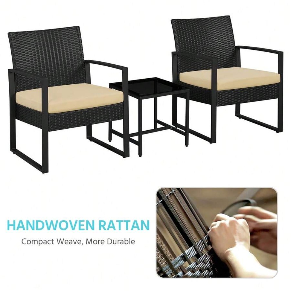 Conjunto de Móveis de Vime par - Outdoor Furniture Durable avaliação e preço