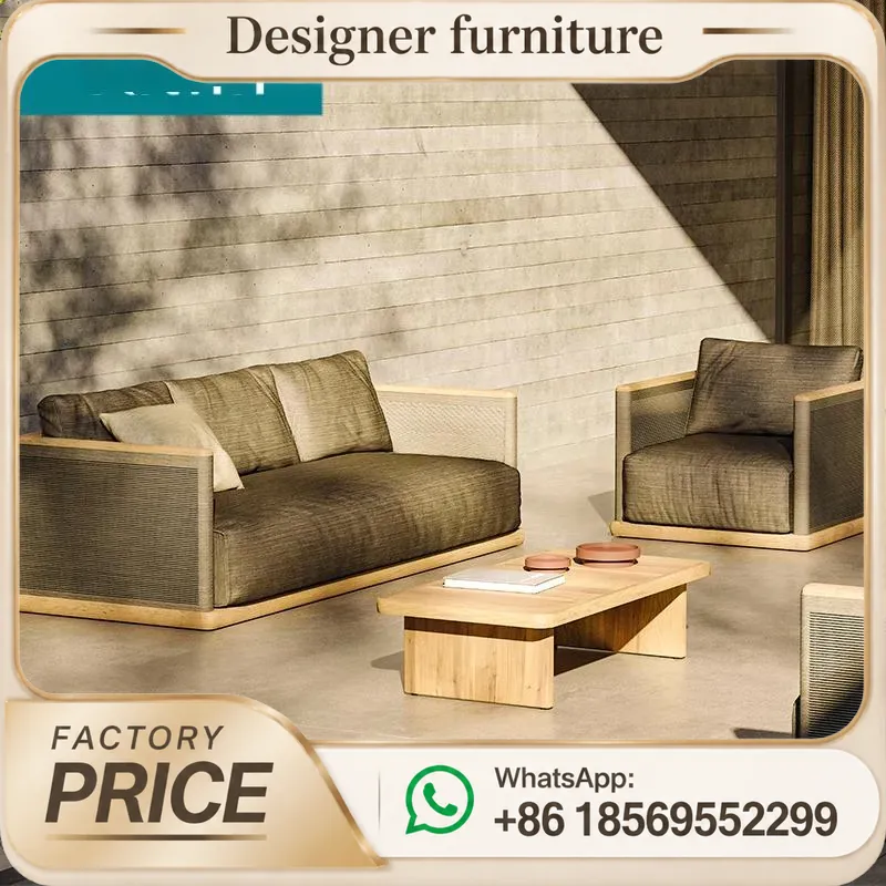 Conjunto de Sofá de Cordas Tra - Outdoor Furniture Teak Wood avaliação e preço