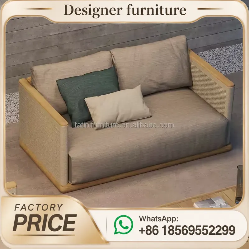Conjunto de Sofá de Cordas Tra - Outdoor Furniture Teak Wood avaliação e preço