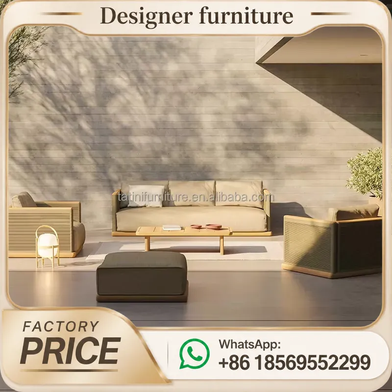 Conjunto de Sofá de Cordas Tra - Outdoor Furniture Teak Wood avaliação e preço