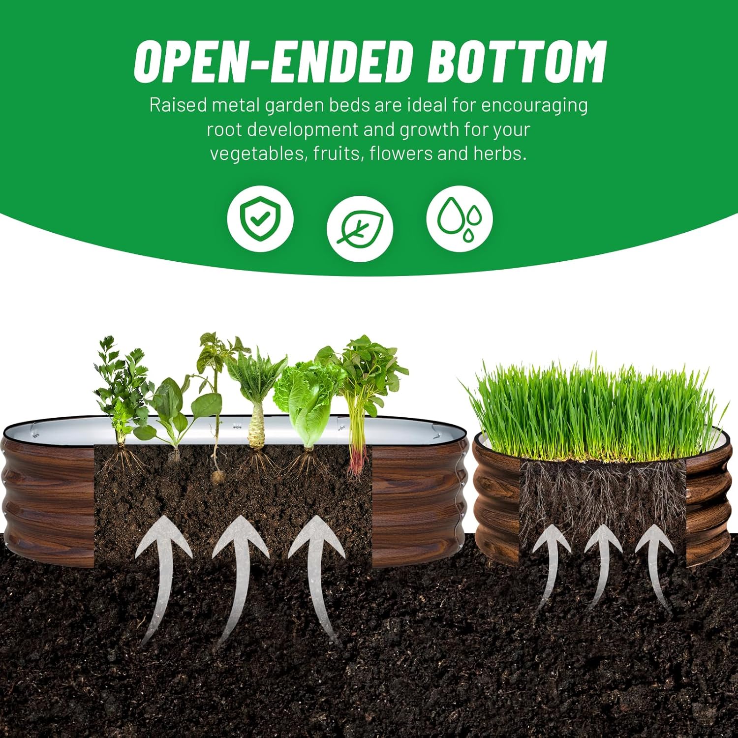 Kit de 3 Canteiros Elevados de - Planter Raised Metal avaliação e preço