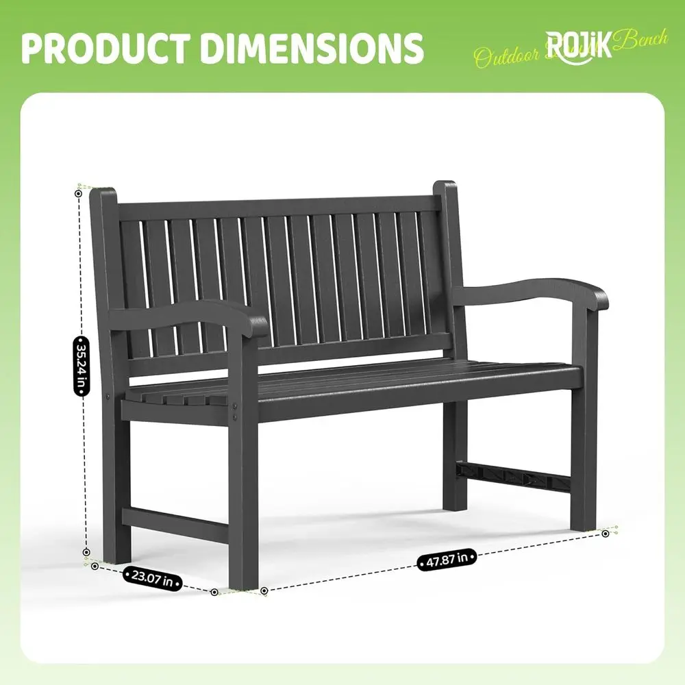 Banco de Resina para 2 Pessoas - Garden Bench Metal avaliação e preço
