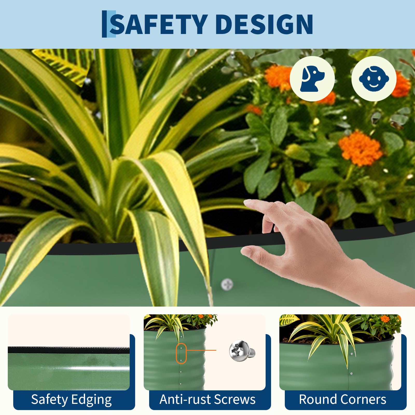 Canteiro Elevado Galvanizado 8 - Planter Raised Metal avaliação e preço