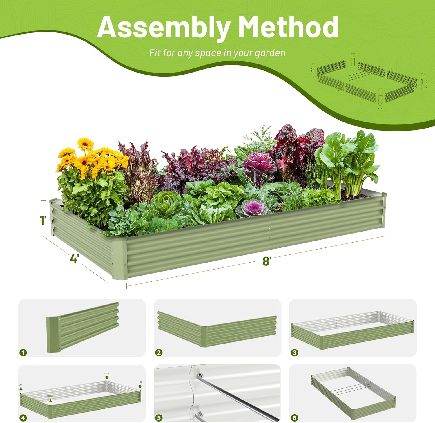 Canteiro Elevado de Metal para - Planter Raised Metal avaliação e preço
