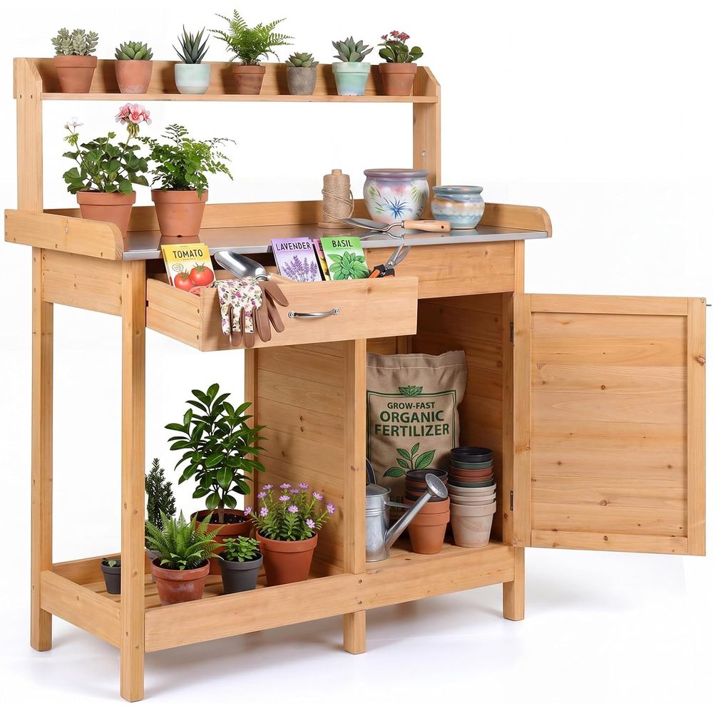 Mesa de Jardinagem Externa de  - Garden Bench Metal avaliação e preço