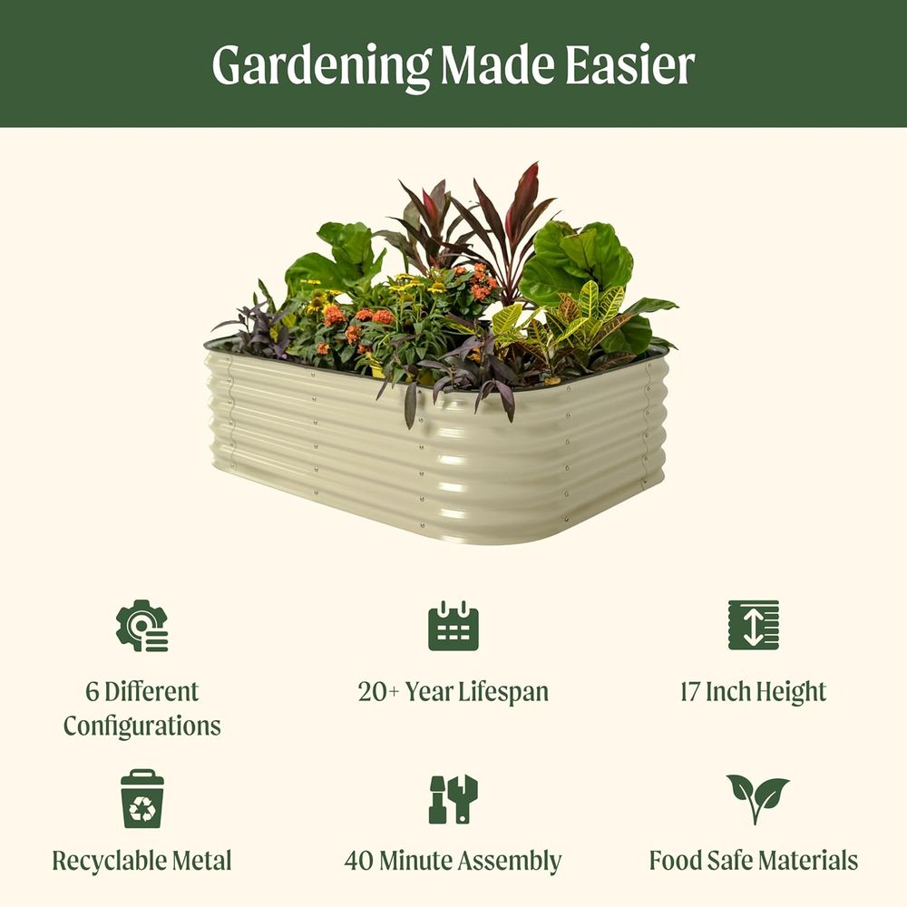 Vego garden Kits de Canteiros  - Planter Raised Metal avaliação e preço