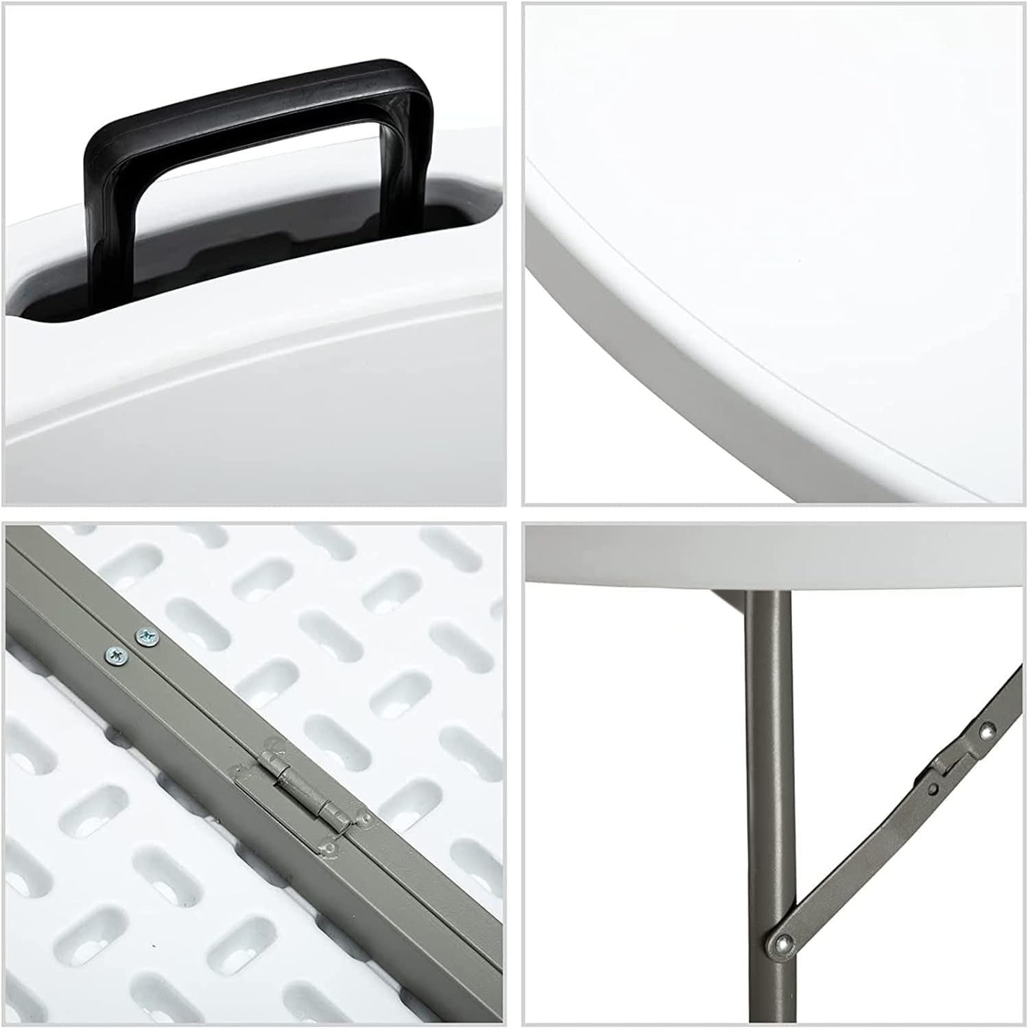 Mesa Redonda Dobrável de Plást - Outdoor Furniture Durable avaliação e preço