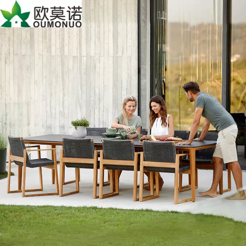 Conjunto de Jantar ao Ar Livre - Outdoor Furniture Teak Wood avaliação e preço