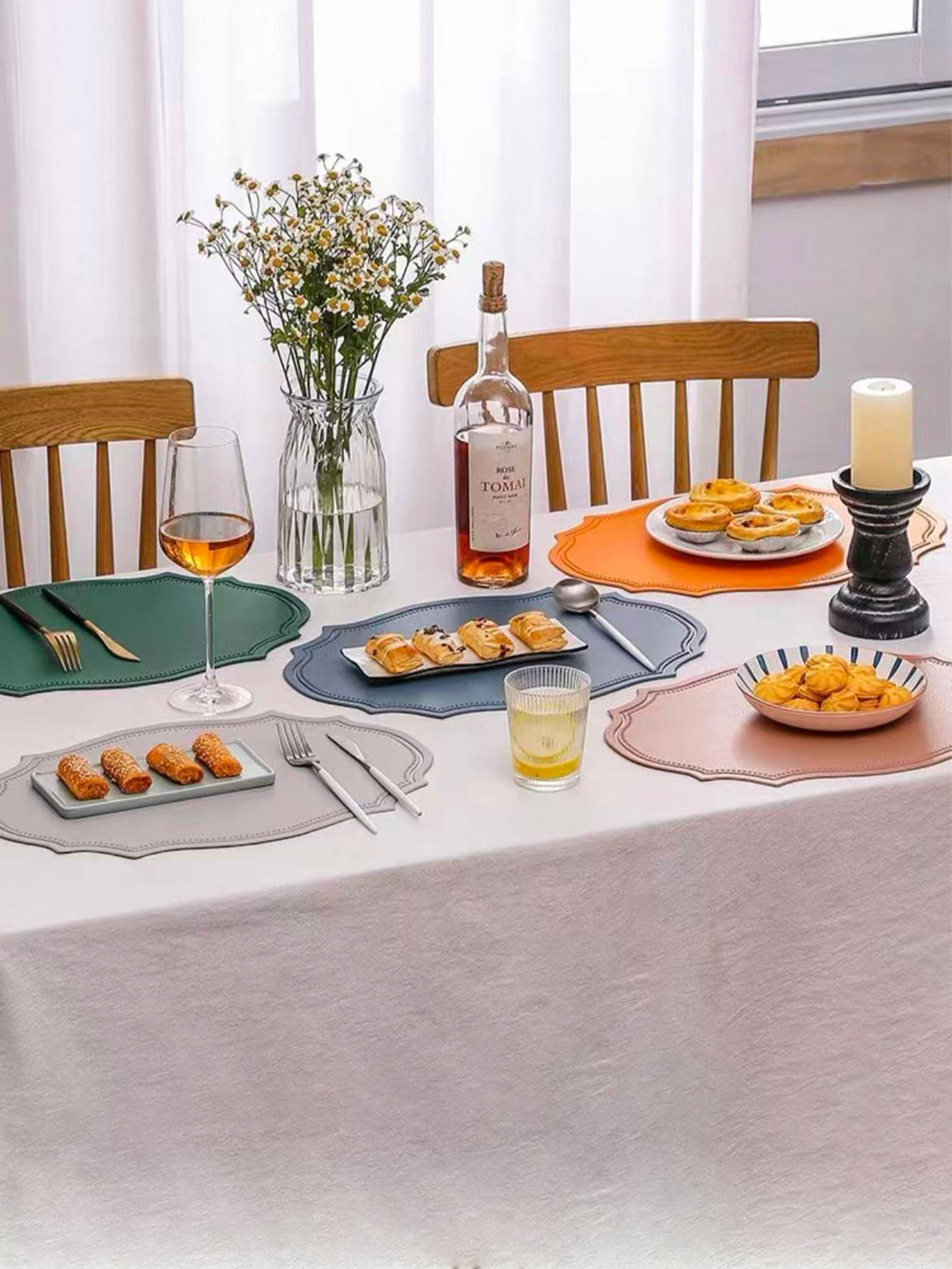 Sousplat de Couro Estilo Ins,  - Outdoor Furniture Dining avaliação e preço