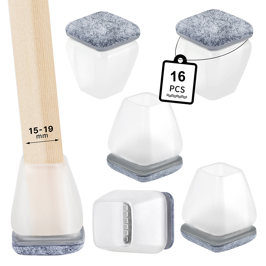 16 pçs cadeira pé capa diagona - Outdoor Furniture Leg Protectors avaliação e preço